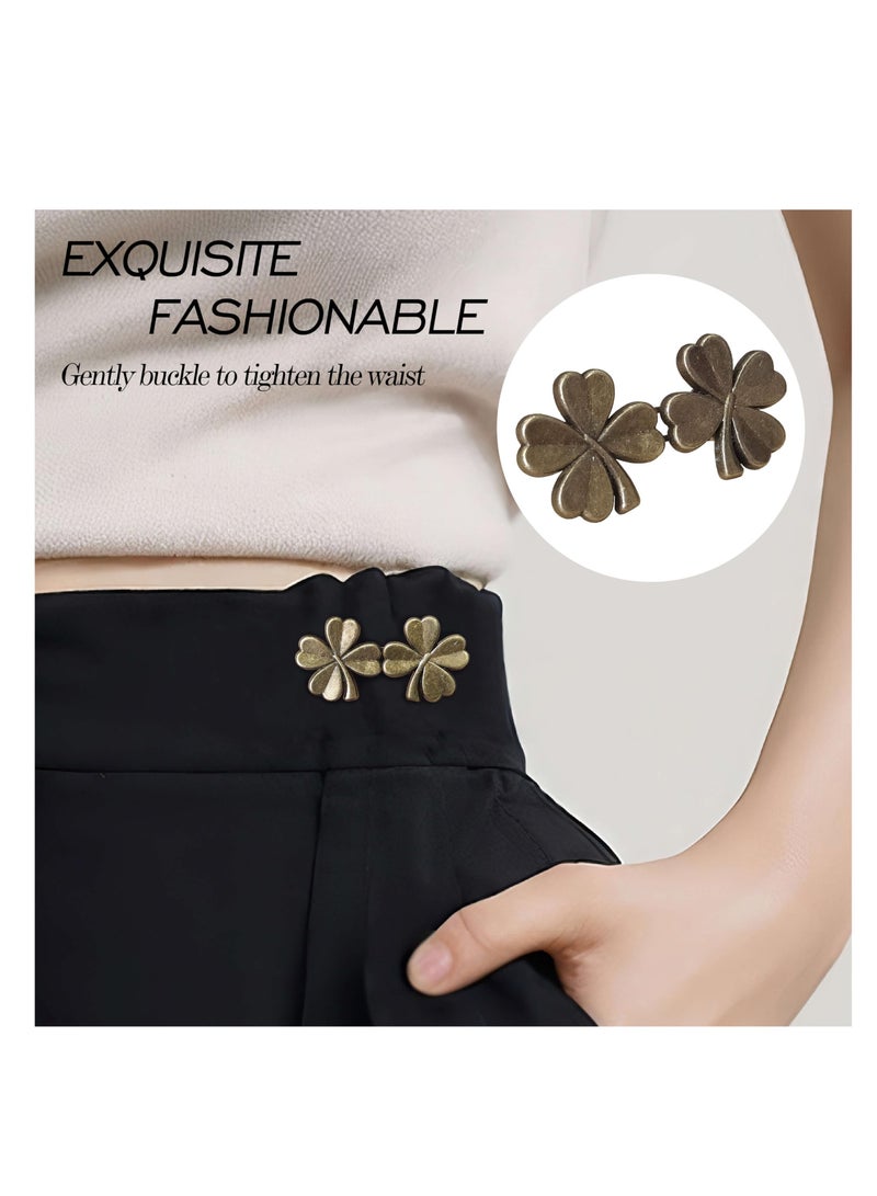 Adjustable Copper Pant Waist Tightener 8 Pack Detachable Button Clips for Perfect Fit Jeans  - Image 2