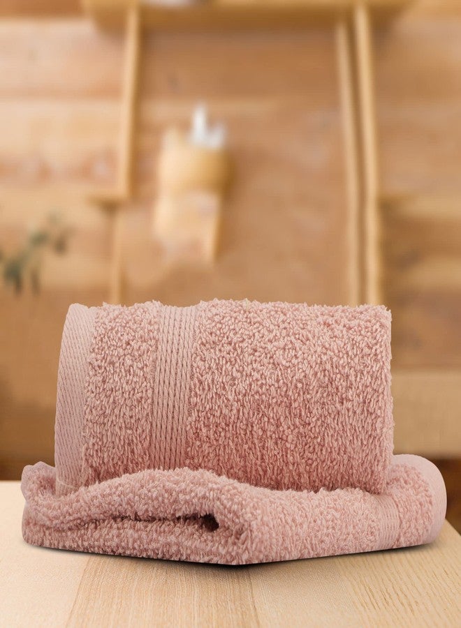 LUSH & BEYOND Lush and Beyond, 500 GSM Face Towel Set of 2- | 100% Cotton |Ultra Soft, Absorbent & Quick Dry Towel for Gym, Pool, Travel, Spa and Yoga, Size 12 x12 inches(Peach 3) - Image 1