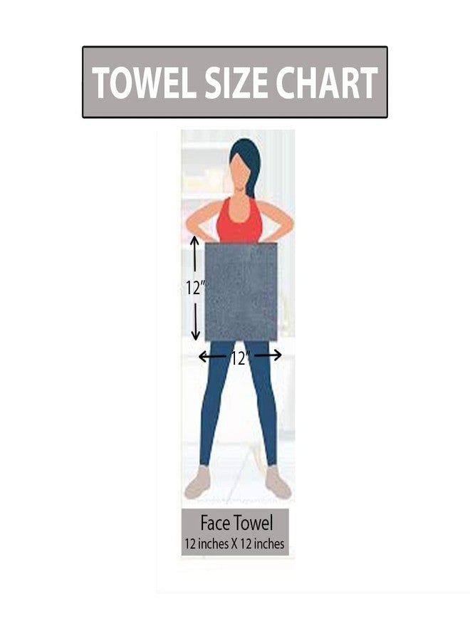 LUSH & BEYOND Lush and Beyond, 500 GSM Face Towel Set of 2- | 100% Cotton |Ultra Soft, Absorbent & Quick Dry Towel for Gym, Pool, Travel, Spa and Yoga, Size 12 x12 inches(Peach 3) - Image 5