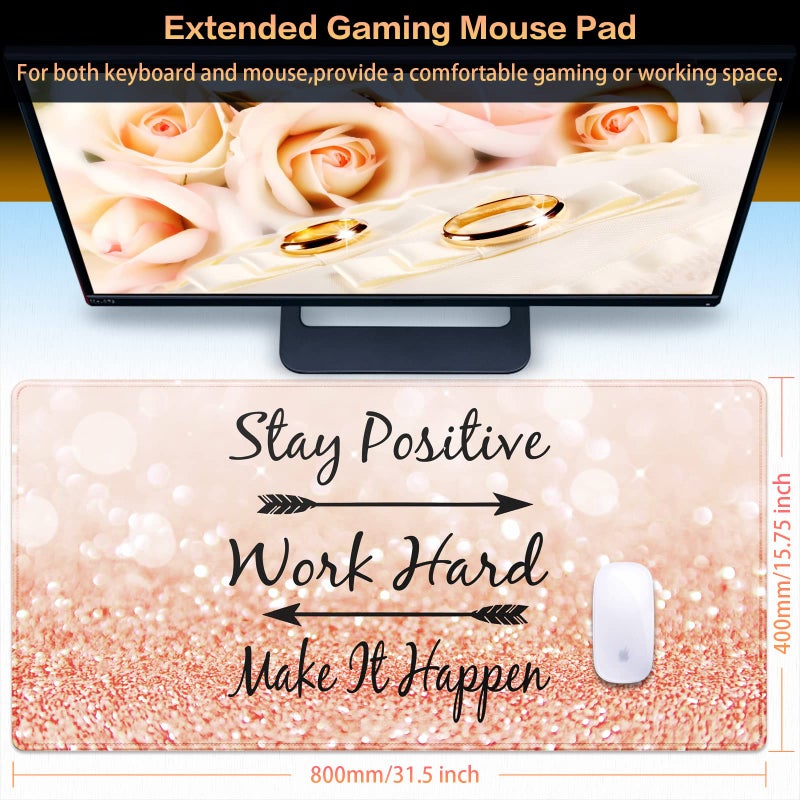 Canjoy Gaming Mouse Pad, Large Extended Mouse Pad Big Computer Mousepad for Home Office Gaming Work 31.5x15.7inch - Image 2