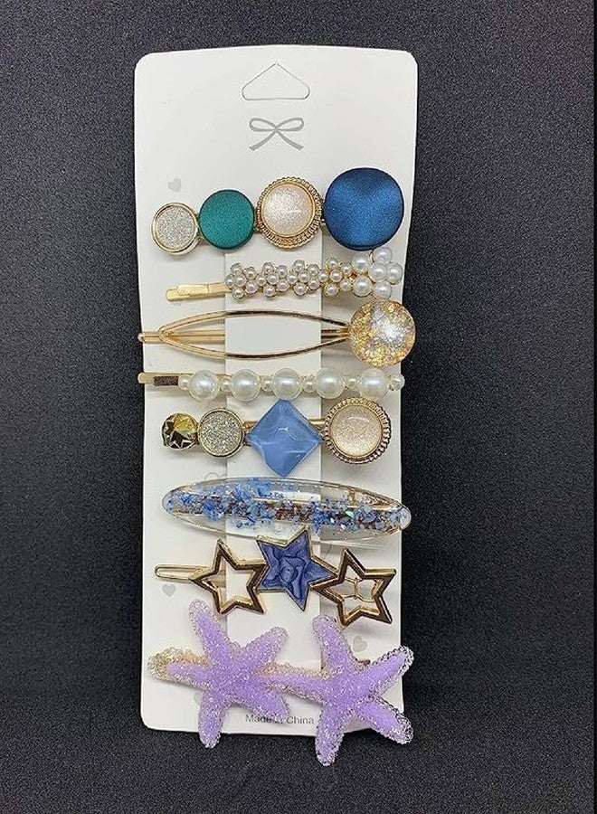 كرونيكس مجموعة مشابك شعر متعددة التصاميم أنيقة من CHRONEX مكونة من 12 قطعة، بتصميم كوري، مع دبابيس تثبيت على شكل زهرة/مشابك شعر معدنية. - Image 4