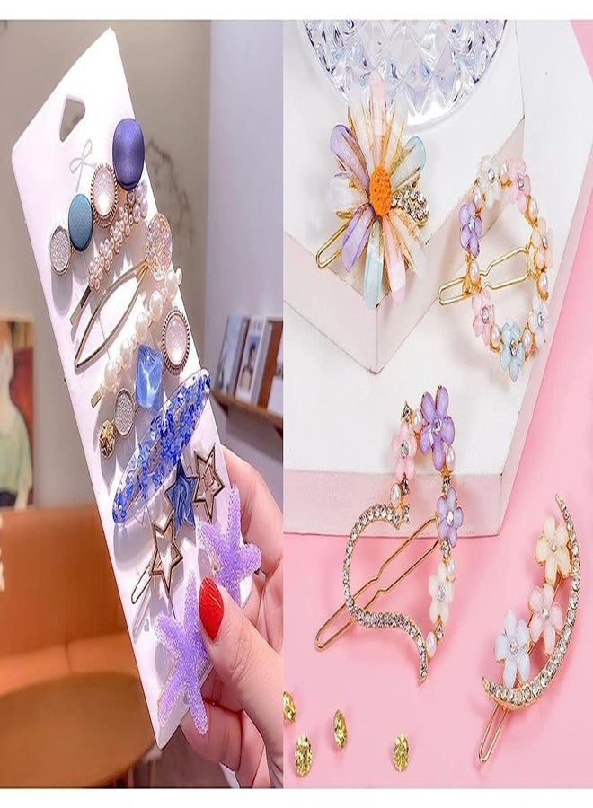 كرونيكس مجموعة مشابك شعر متعددة التصاميم أنيقة من CHRONEX مكونة من 12 قطعة، بتصميم كوري، مع دبابيس تثبيت على شكل زهرة/مشابك شعر معدنية. - Image 5