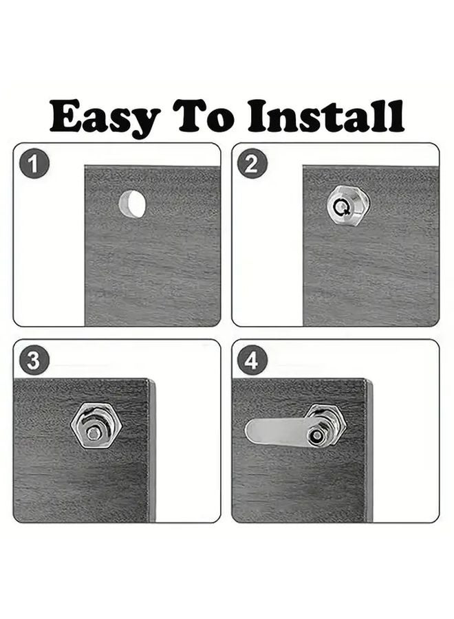 Zinc Alloy Mailbox Lock Cylinder 20mm 2pcs With 2 Keys For Furniture Cabinet - Image 5