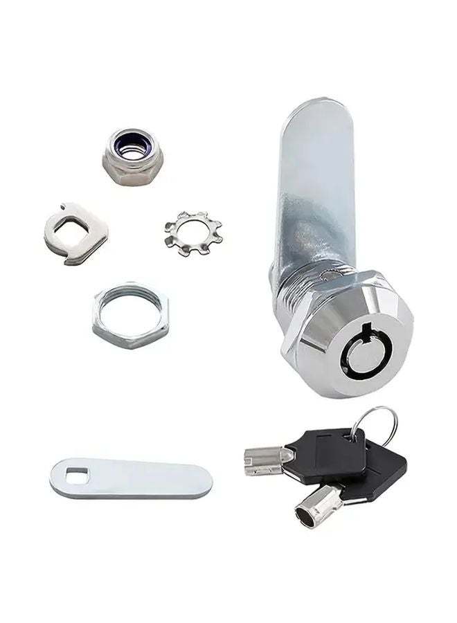 Zinc Alloy Mailbox Lock Cylinder 20mm 2pcs With 2 Keys For Furniture Cabinet - Image 3