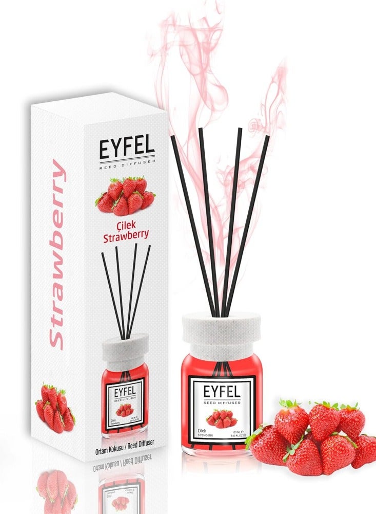 eyfel eau de parfum REED DIFFUSER- STRAWBERRY 120ML - Image 1