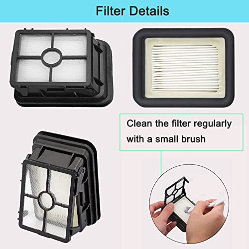 Bvhonwe 6 Pack Replacement Parts Compatible with Bissell CrossWave Vacuum Cleaner, 3 Pack Multi-Surface Brush Roll 1868 ,3 Pack Vacuum Filter 1866,Compare to Part 1608683, 160-8683, 1608684 - Image 4