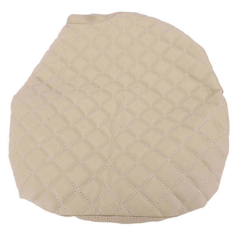 Center Console Cover: Beige PU Leather - Protective & Comfort-Enhanced Armrest Cover for F-450 2017 to 2024 40 20 40 Jump Seat Truck Interior - Image 1