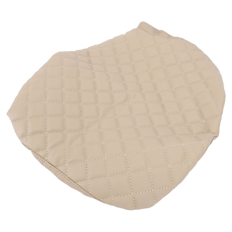 Center Console Cover: Beige PU Leather - Protective & Comfort-Enhanced Armrest Cover for F-450 2017 to 2024 40 20 40 Jump Seat Truck Interior - Image 2