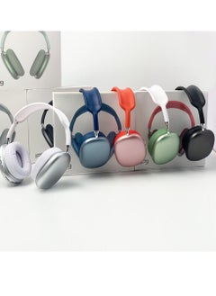 P9 Ultra P9 Wireless Headphones with Microphone- Rechargeable Over Ear Wireless Bluetooth Headphones with 10Hr Playtime, SD Slot, Backup Wire- Soft Cushion Wireless Headset with Mic (Green)  - Image 4
