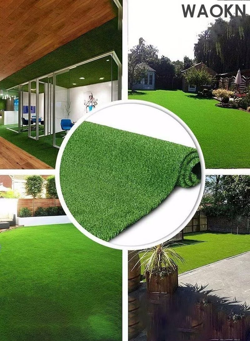 WAOKN Realistic Artificial Grass Rug – Indoor & Outdoor Dog-Friendly Turf Mat with Drainage Holes & Replaceable Grass Pad,1m*0.5m Fake Grass Carpet for Garden Lawn Balcony Patio Landscape Decoration - Image 5
