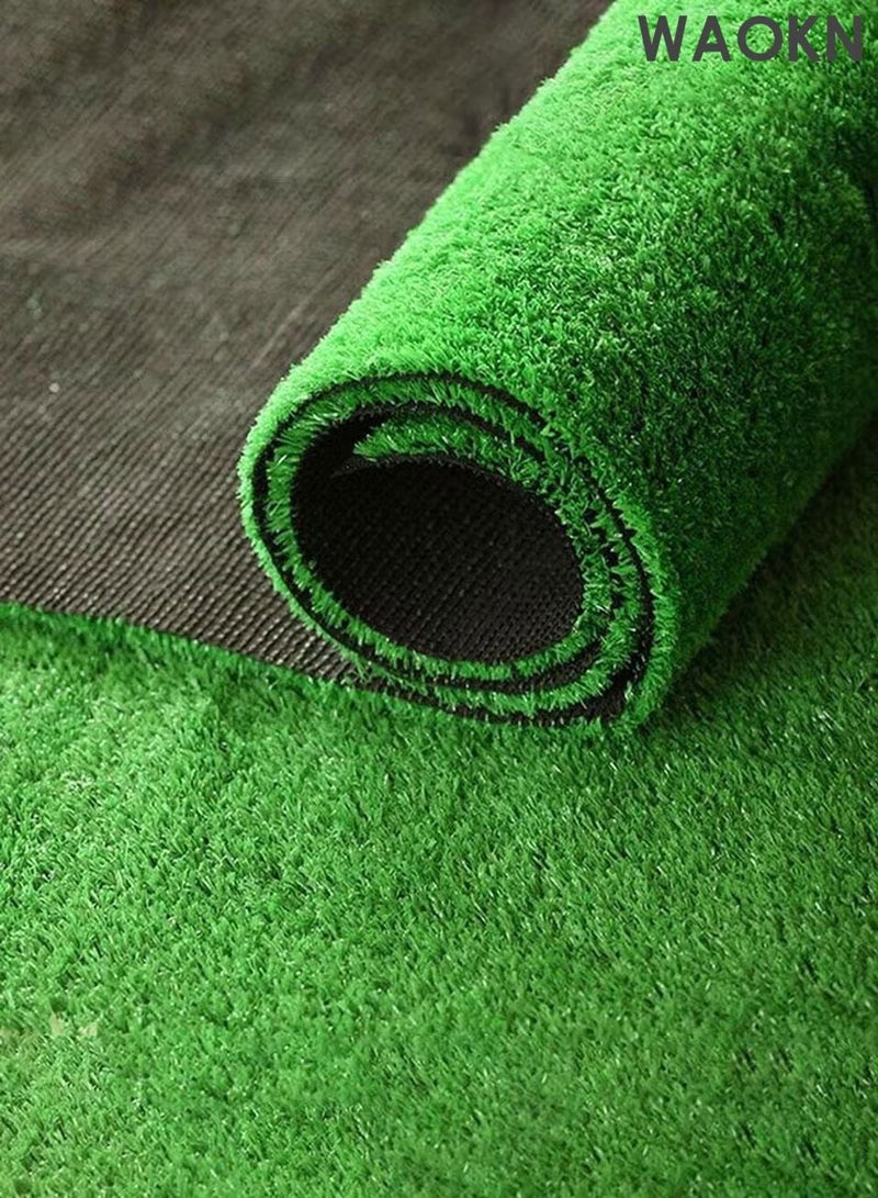 WAOKN Realistic Artificial Grass Rug – Indoor & Outdoor Dog-Friendly Turf Mat with Drainage Holes & Replaceable Grass Pad,1m*0.5m Fake Grass Carpet for Garden Lawn Balcony Patio Landscape Decoration - Image 3
