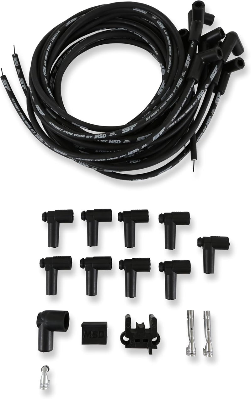 MSD 5552 Street Fire Spark Plug Wire Set - Image 1
