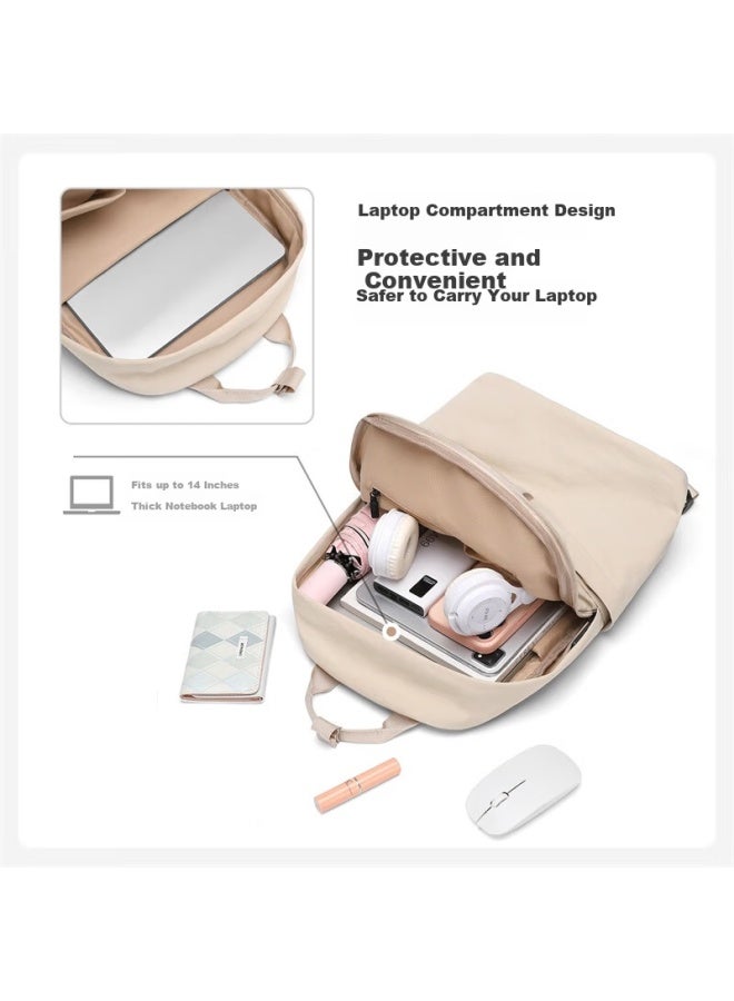 Golf Lightweight 14-inch Laptop Backpack For Women Slim Large Capacity Commuter Student School Travel Bag - Image 3