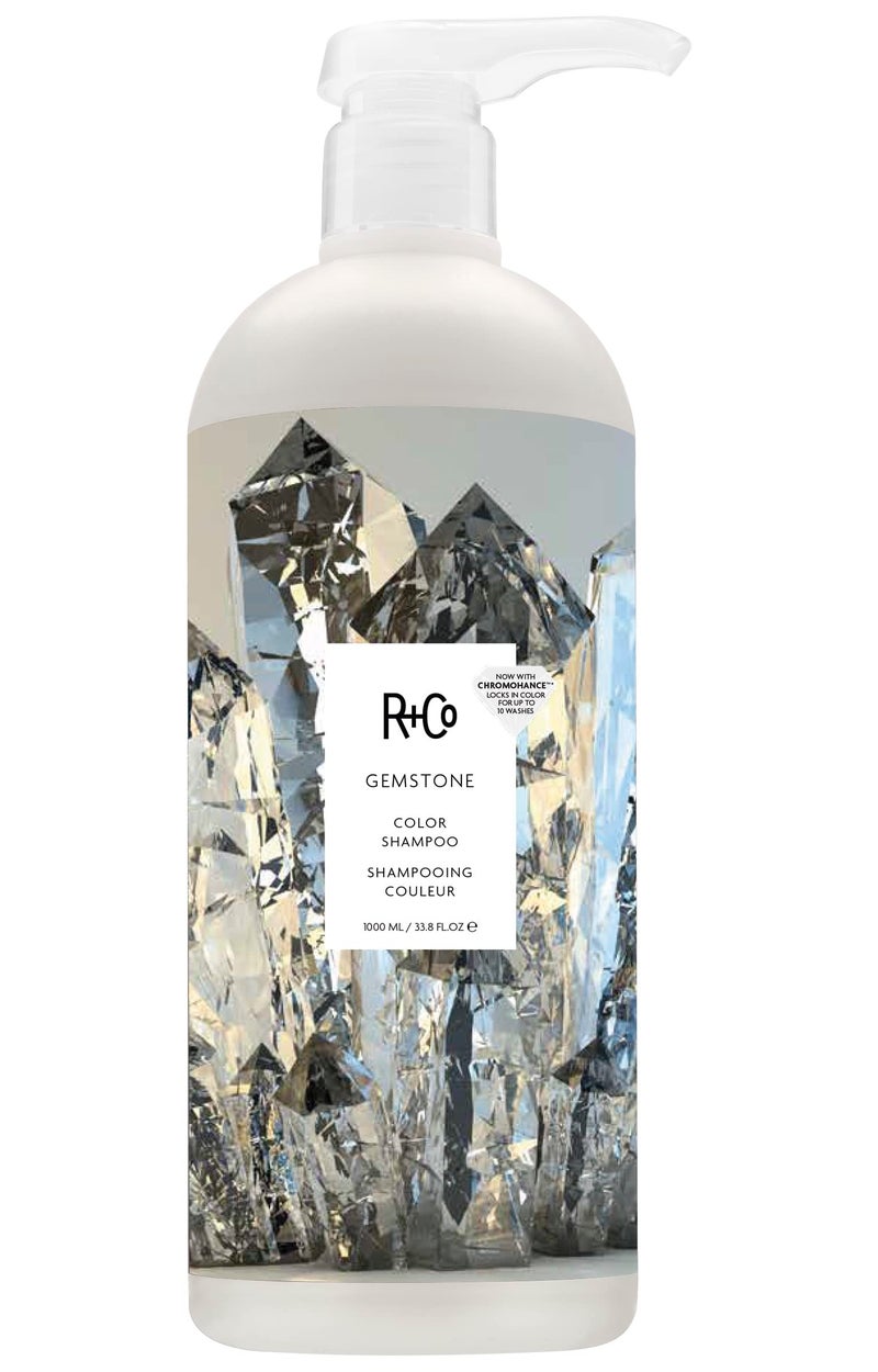 R+Co Gemstone Color Shampoo Retail Liter | Frizz Control, Repairs + Preserves Hair Color | Vegan + Cruelty-Free | 33.8 Oz - Image 1