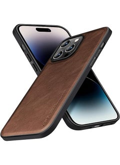 Mujjo Full Leather Case for iPhone 14 Plus with MagSafe (Black)  - Image 1