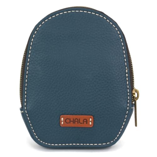 CHALA Mini Coin Purse Keychain - Women's RFID Protected Card Holder and Coin Purse Accessory - Sand Dollar - turquoise - Image 2