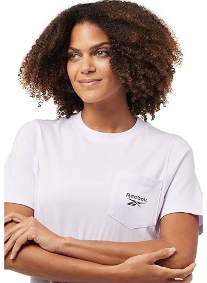 Reebok Lex Small Logo Crw Ss Pocket Tee - Image 1