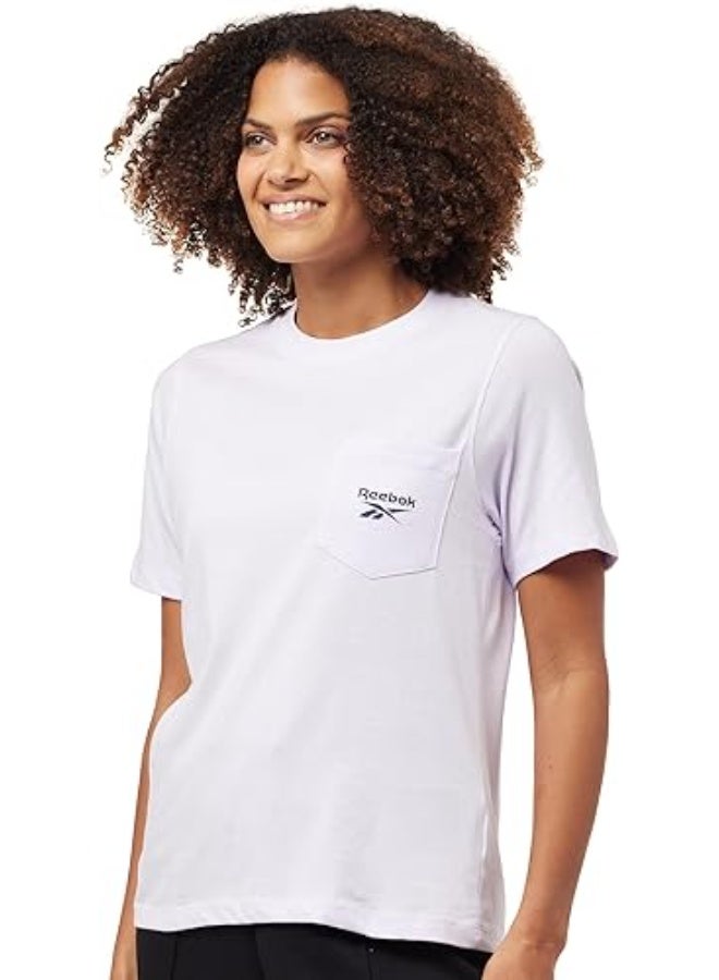 Reebok Lex Small Logo Crw Ss Pocket Tee - Image 3