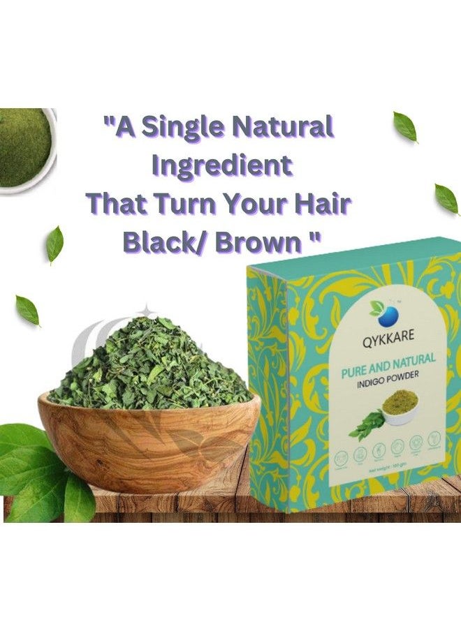 QYKKARE Indigo Powder For Black Hair 500Gm (100Gm X 5)  - Image 3