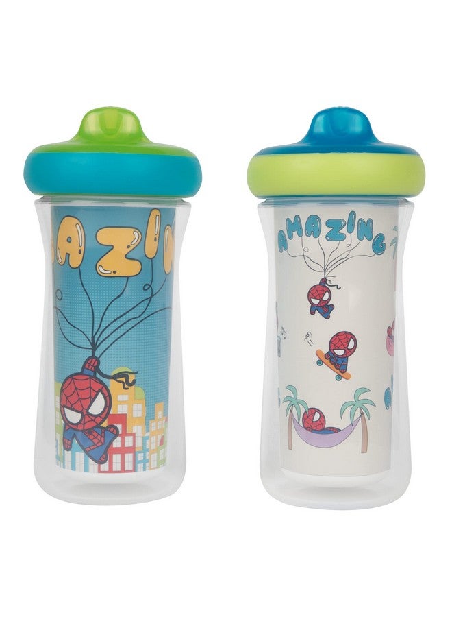 ذا فيرست ييرز أكواب الشرب المعزولة مارفل من ذا فيرست ييرز - أكواب معزولة مقاومة للانسكاب للأطفال الصغار مع فوهة صلبة مقاومة للعض - 9 أونصات - قطعتان - Image 1
