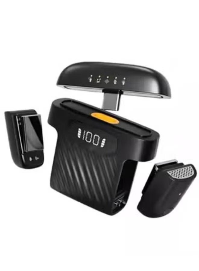 M8 1-to-2 Mini Wireless Lavalier Microphone – Dual Mic Set with Intelligent Noise Cancellation, Built-in Sound Card, Omnidirectional Mic for Live Streaming, YouTube, iPhone, PC, Karaoke, Interviews & Stage Performances