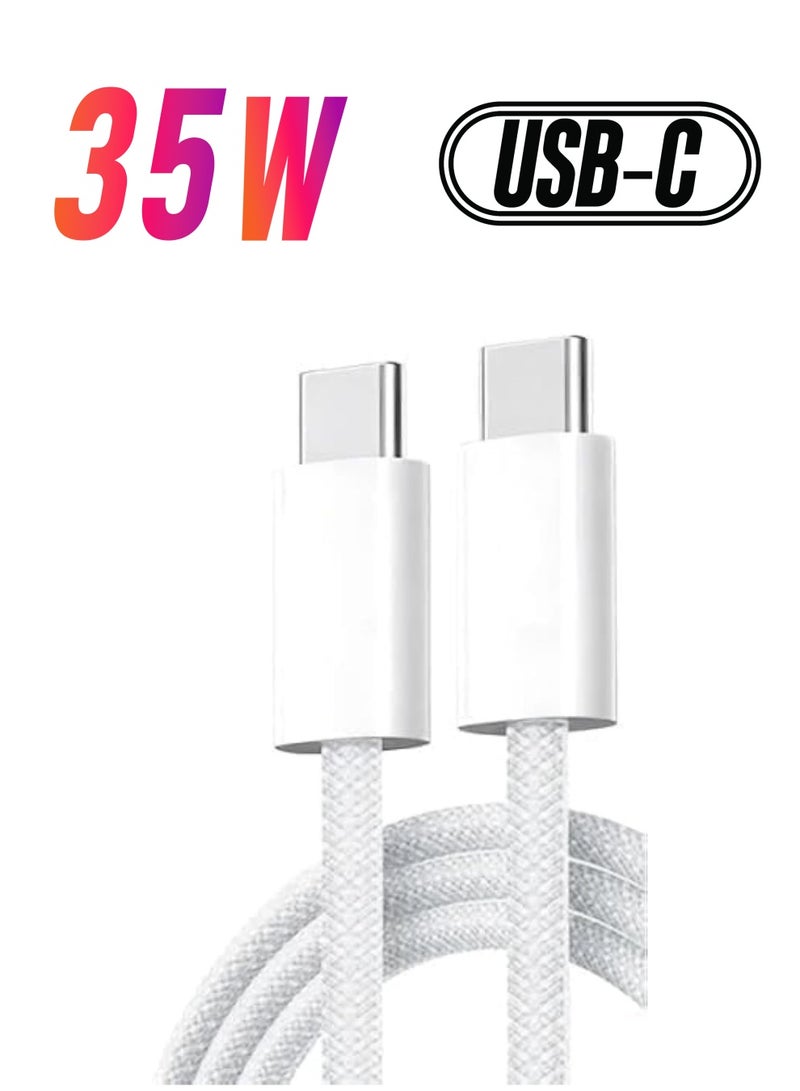 Original USB C Type-C Cable for Apple iPhone 15 Pro Max, 16 Pro Max, Fast Charging, Charger Accessories, 15 Plus, 16, Plus 35W - Image 1