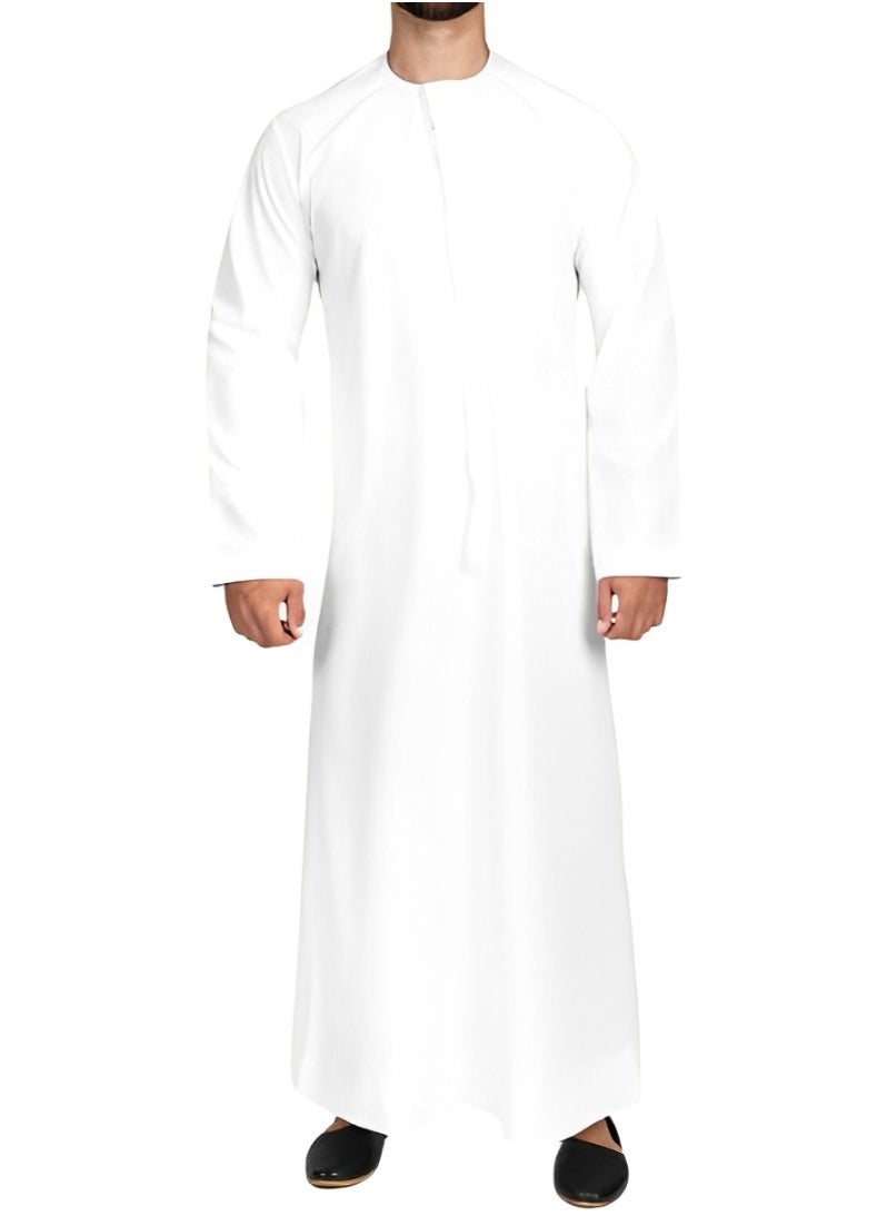 Al othaiman Men’s Emirati Thobe | Premium Hand-Stitched Kandura | Traditional Arabic Dishdasha for Men | Elegant Middle Eastern Jubba in Soft Fabric  - Image 1