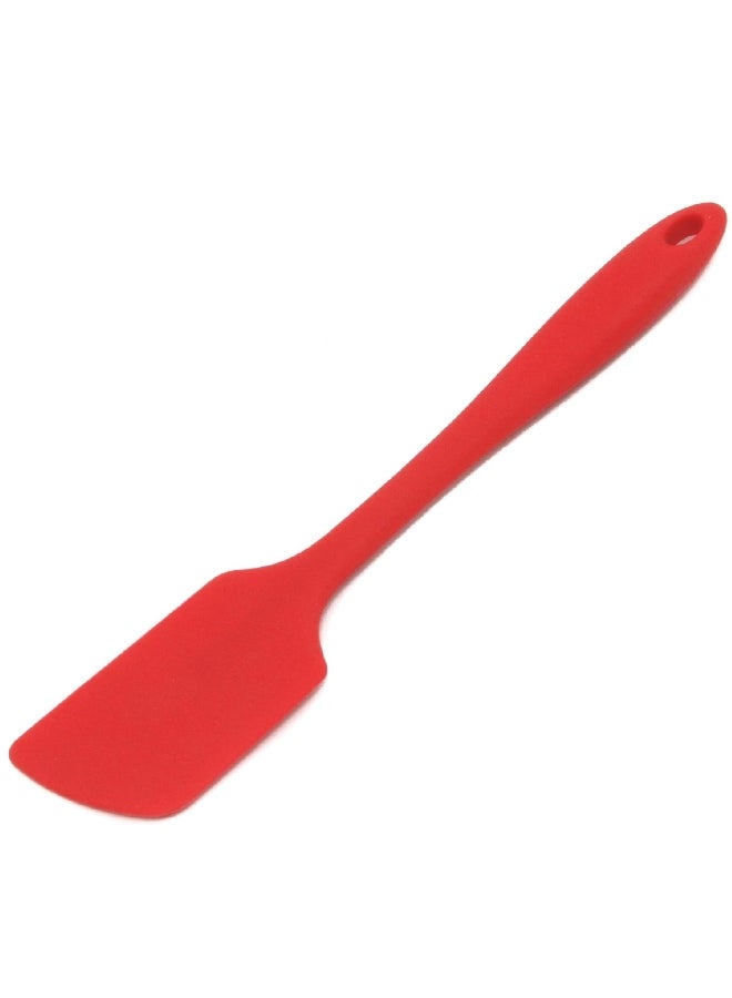 Chef Craft Premium Dishwasher Safe Silicone Angled Spatula Red 11inch 13065 - Image 1