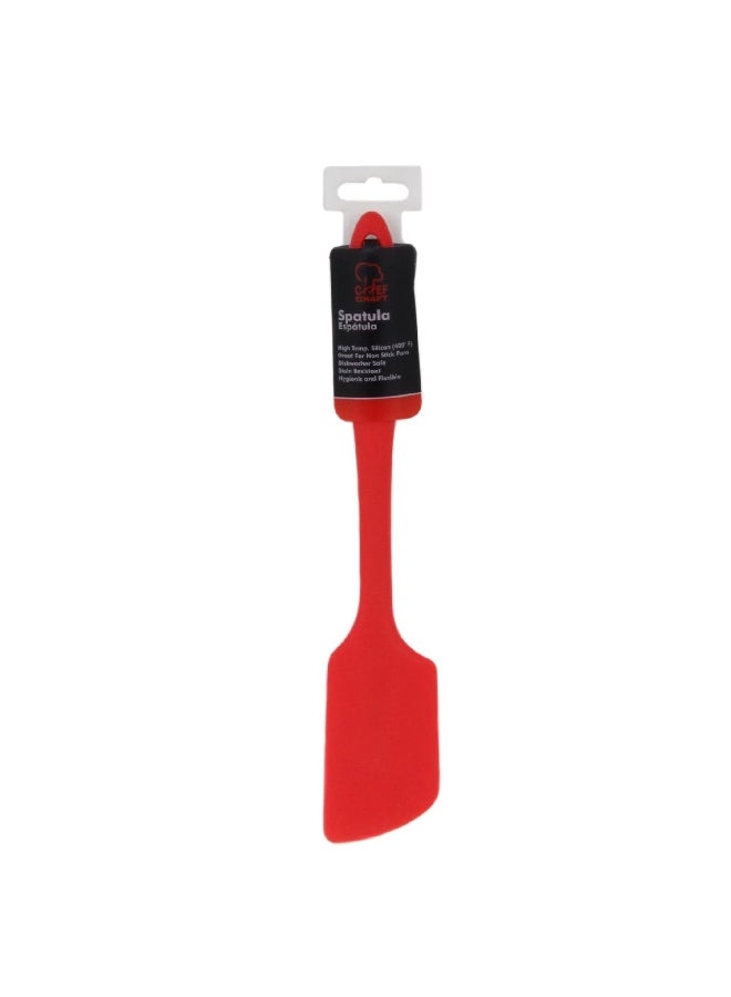 Chef Craft Premium Dishwasher Safe Silicone Angled Spatula Red 11inch 13065 - Image 2