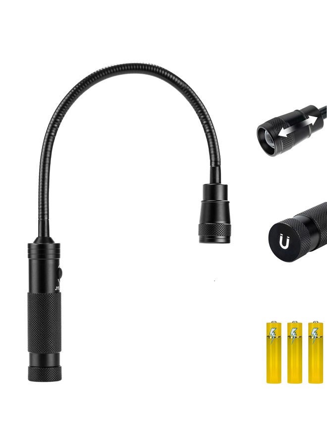 Favorlite LED Work Light, 500 Lumen Flexible Gooseneck Flashlight with Magnetic Base, Adjustable Zoomable Grill Light, Job Site Light for Work Bench, Auto-repairing, Reading, Emergency and BBQ - Image 1