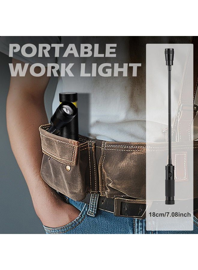 Favorlite LED Work Light, 500 Lumen Flexible Gooseneck Flashlight with Magnetic Base, Adjustable Zoomable Grill Light, Job Site Light for Work Bench, Auto-repairing, Reading, Emergency and BBQ - Image 5