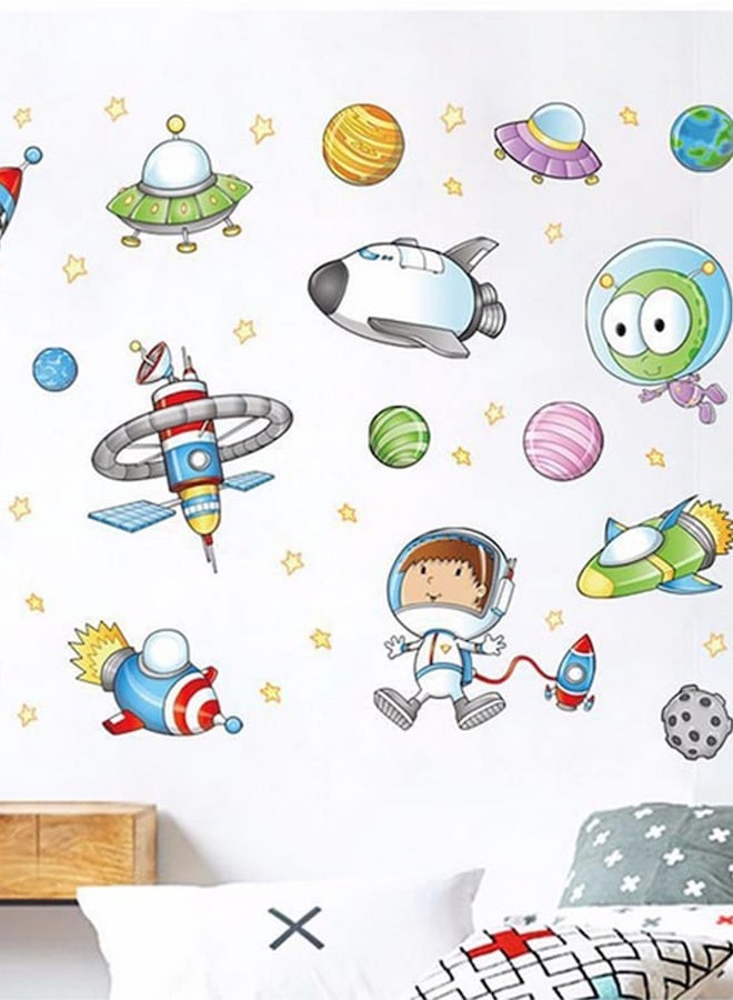 NIBEMINENT Astronaut Pattern Creative Wall Sticker Multicolour 50 x 70centimeter - Image 2