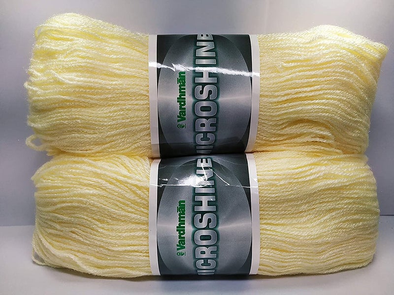 HUSKY QUALITY OUR PRIORITY HUSKY QUALITY OUR PRIORITY Vardhman Original Microshine Yarn Soft Wool Thread Ball For Hand Knitting Art Craft Fingering Crochet Hook Woollen Sweater Gloves Cream 200 Gm 