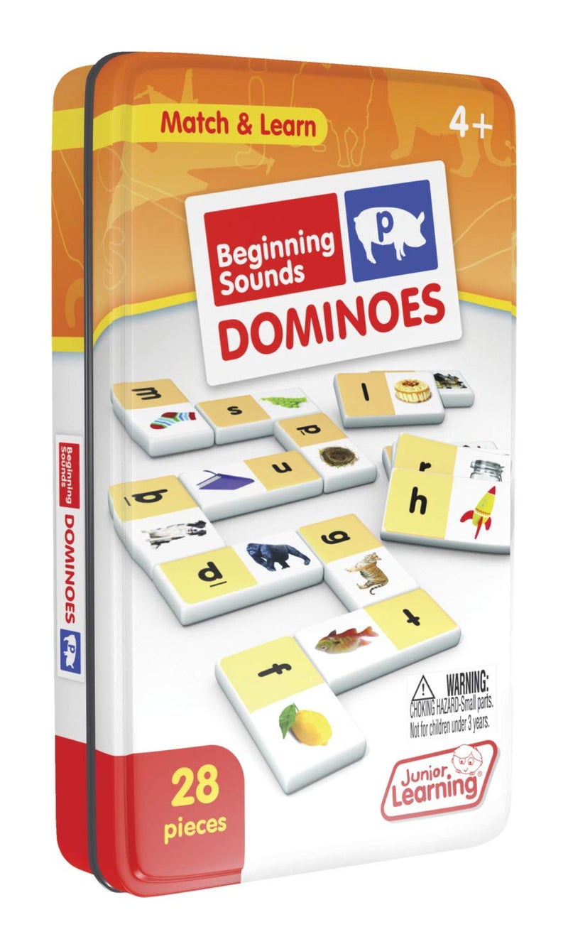 Junior Learning Beginning Sound Dominoes Educational Action Games Multi JL492 for 48 months to 96 months - Image 1