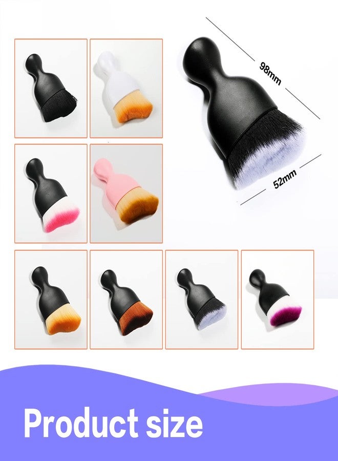 AOCISKA Car Interior Detailing Brush,Soft Bristle Cleaning Brush Car Detailing Brush Dusting Brush,Car Interior Cleaning Tool,Auto Detail Brush Car Dash Duster Brush (Black&Purple) - Image 5