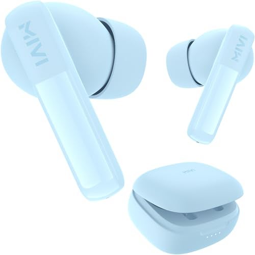 Mivi DuoPods Echo | AI-ENC Calls| IPX 4.0 Earphone Wireless | 13mm Drivers Earbuds | TWS Earphone Wireless with Bluetooth 5.3 | Made in India | 1 Year Warranty | 60 Hours Playtime - Image 1