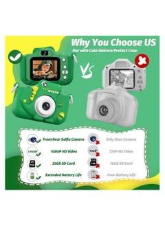 Y&D Camera for Kids Kids Digital Camera 1080P HD Video with 32GB SD Card/2 Inch IPS Screen Selfie Birthday Toy Gifts  - Image 4