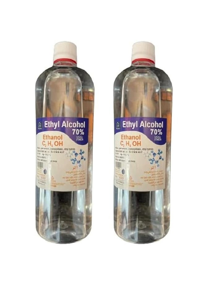 Generic - Ethyl Medical Alcohol 70% - City Farm 1 Liter 2 Pack - Image 1