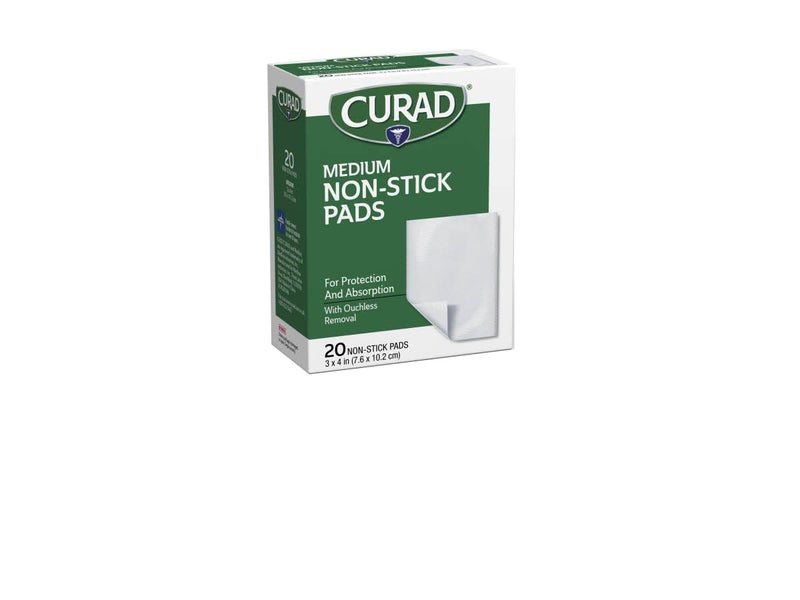 CURAD Sterile Nonstick Pads 3 x 4 Not Made From Natural Rubber Latex Pack of 12 - Image 2