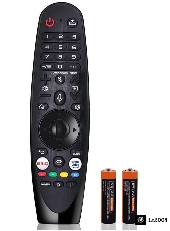 Zaboon جهاز التحكم عن بُعد الصوتي السحري AN-MR650A AN-MR18BA AN-MR19BA AKB75635305 لشاشات LG OLED الذكية 2017 2018 2019، متوافق مع سلسلة B7، B7A، C7، E7، G7، W7، W8، B9، C9، E9، W9