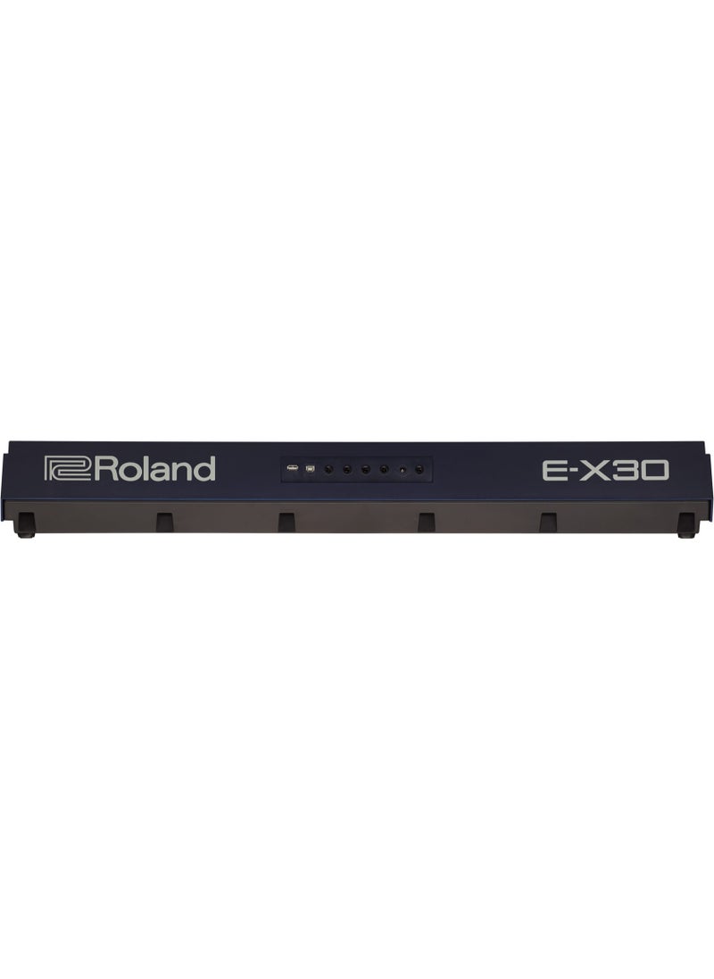 Roland - E-X30 61-Key Arranger Keyboard – 256-Voice Polyphony, 433+ Tones, 347 Styles, MP3 Playback, and USB Connectivity - Image 1