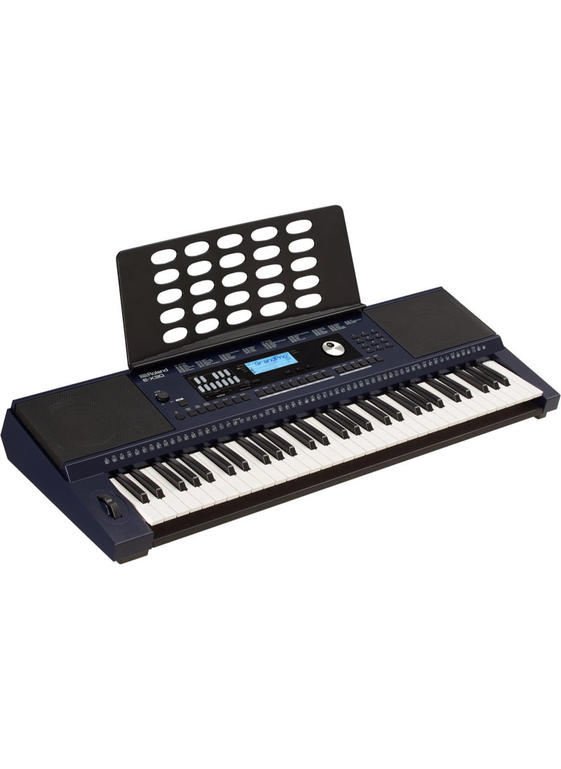Roland - E-X30 61-Key Arranger Keyboard – 256-Voice Polyphony, 433+ Tones, 347 Styles, MP3 Playback, and USB Connectivity - Image 1