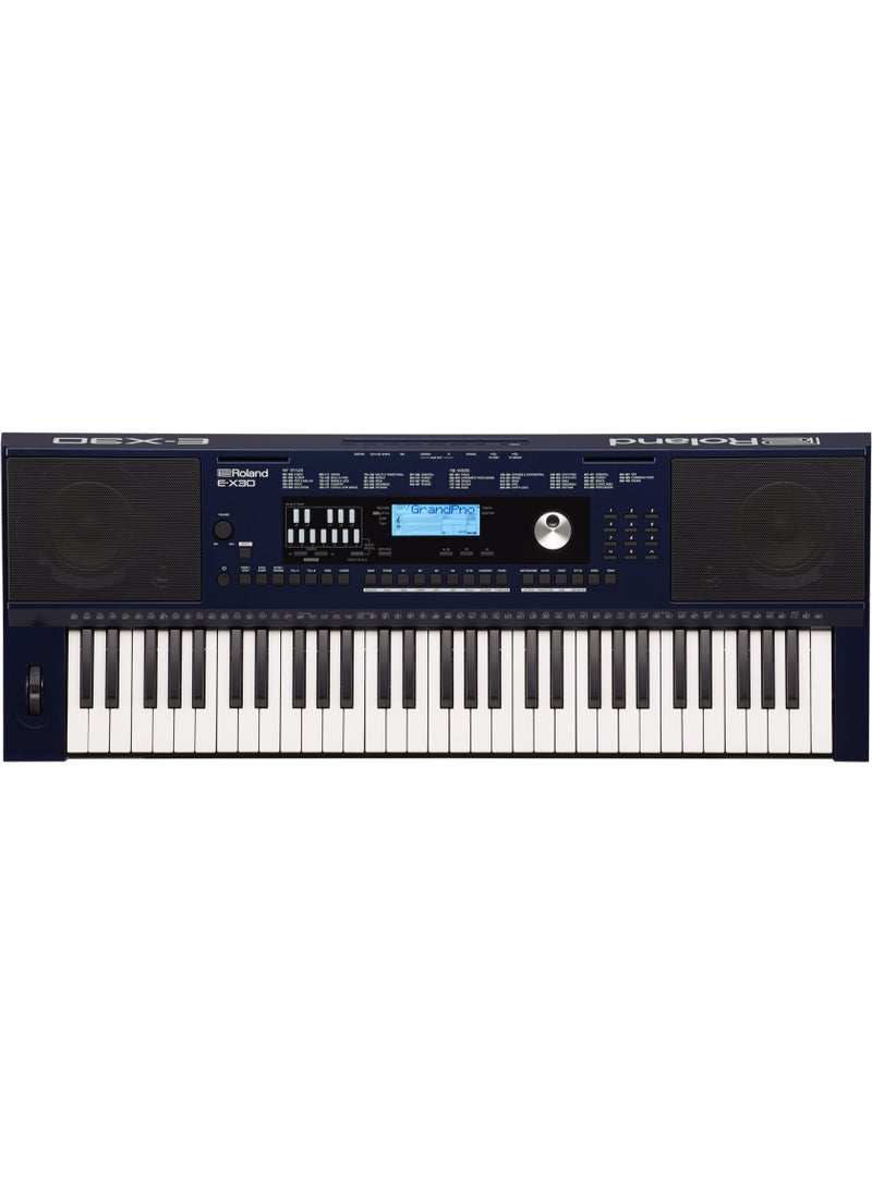 Roland E-X30 61-Key Arranger Keyboard – 256-Voice Polyphony, 433+ Tones, 347 Styles, MP3 Playback, and USB Connectivity  - Image 1