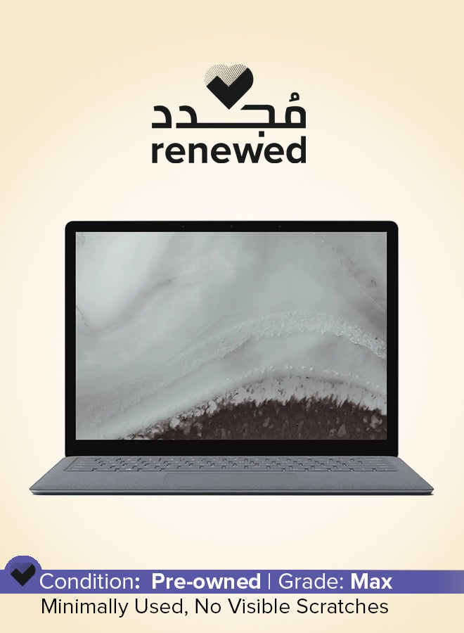 مايكروسوفت تم تجديده - جهاز Surface Laptop 2 بشاشة مقاس 13.5 بوصة، ومعالج Intel Core i7/الجيل الثامن/ذاكرة الوصول العشوائي (RAM) سعة 8 جيجابايت/محرك أقراص SSD سعة 256 جيجابايت/بطاقة رسومات Intel UHD 620 - Image 1