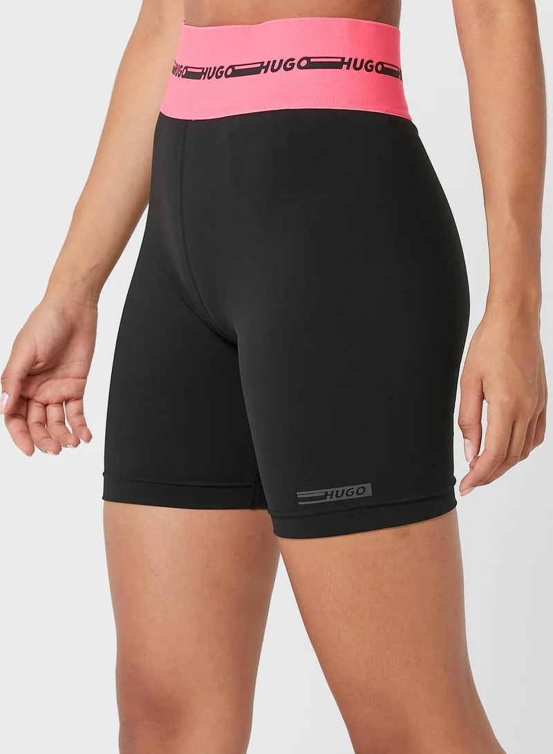 HUGO High Waist Mini Shorts