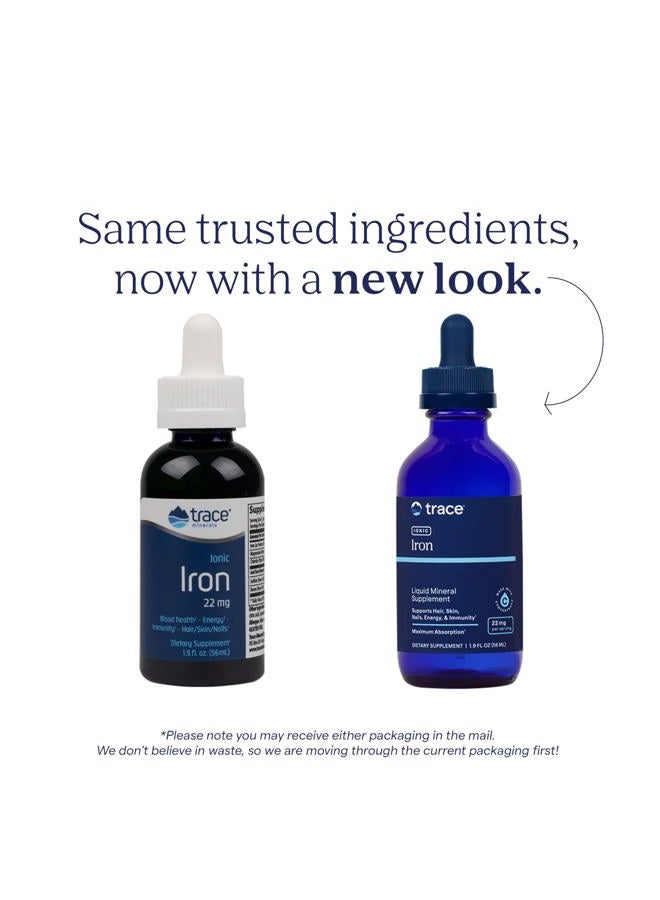 Trace Minerals Ionic Iron 22 mg - Dietary Supplement to Support Immune System Health & Energy - Liquid Ionic Trace Mineral Supplement with Ferrous Sulfate - 1.9 fl oz (About 46 Servings) - Image 3