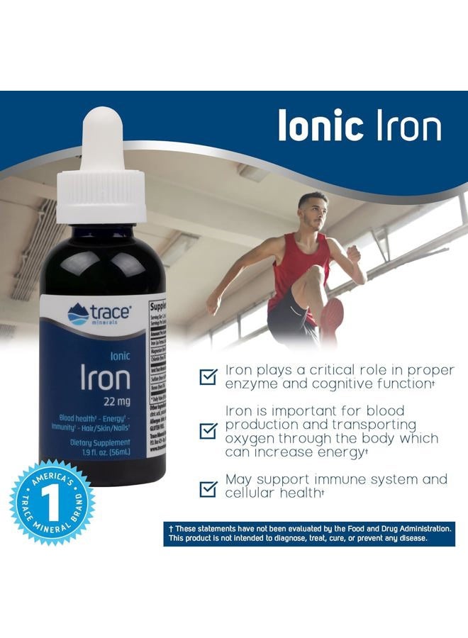 Trace Minerals Ionic Iron 22 mg - Dietary Supplement to Support Immune System Health & Energy - Liquid Ionic Trace Mineral Supplement with Ferrous Sulfate - 1.9 fl oz (About 46 Servings) - Image 4