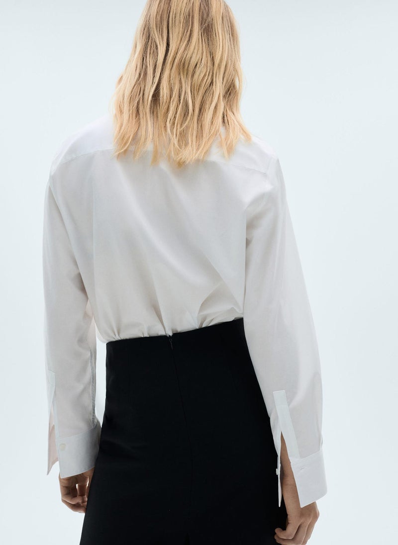 MANGO Regular Cotton Lyocell-Blend Shirt  - Image 2