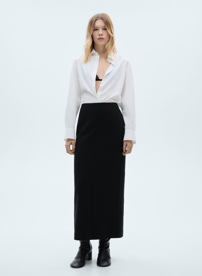 MANGO Regular Cotton Lyocell-Blend Shirt  - Image 5