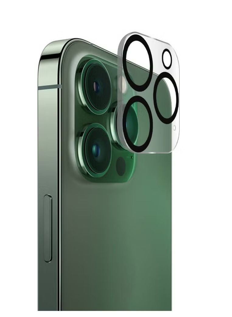 هوتو واقي عدسة الكاميرا عالي الدقة زجاج شفاف أسود محاط بدائرة لهاتف آيفون 14 برو - Image 2